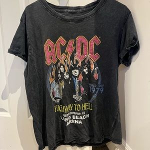 Urban trending AC/DC oversized t-shirt